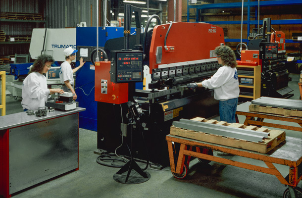Fabrication equipment in the 1990s.