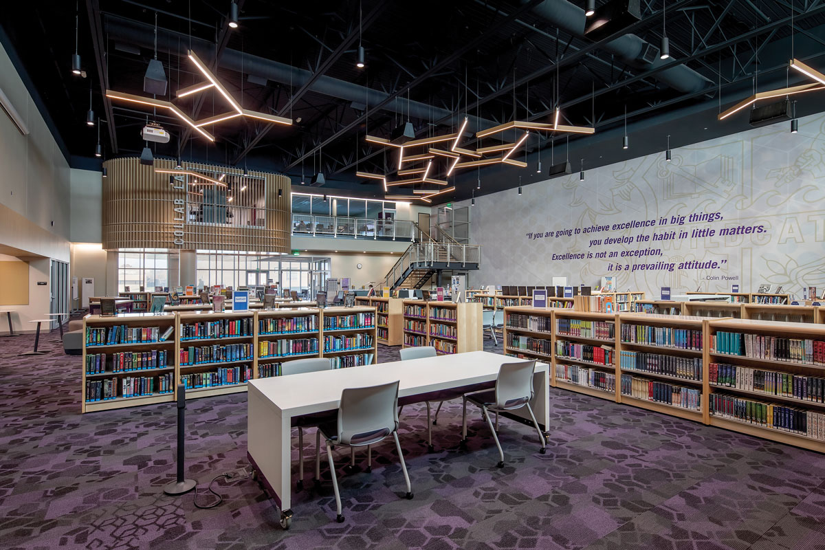 Blue Springs High School — Library