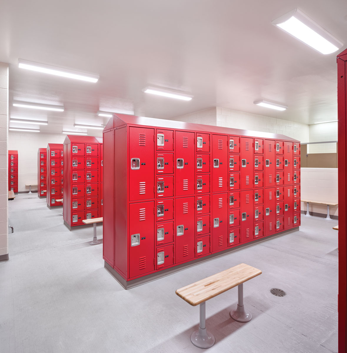 McMinnville High School — Locker Room
