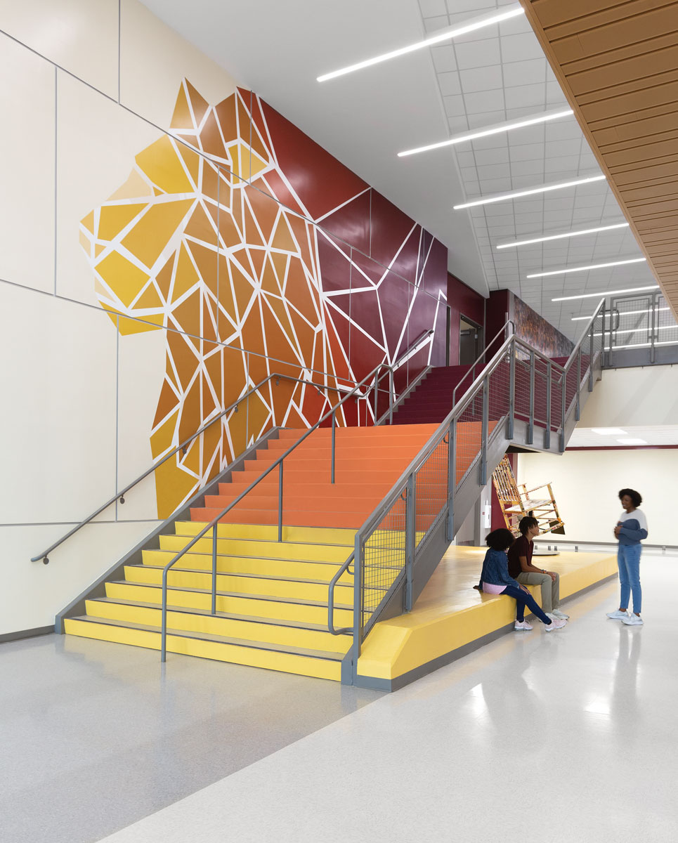 West Charlotte High School — Stairway