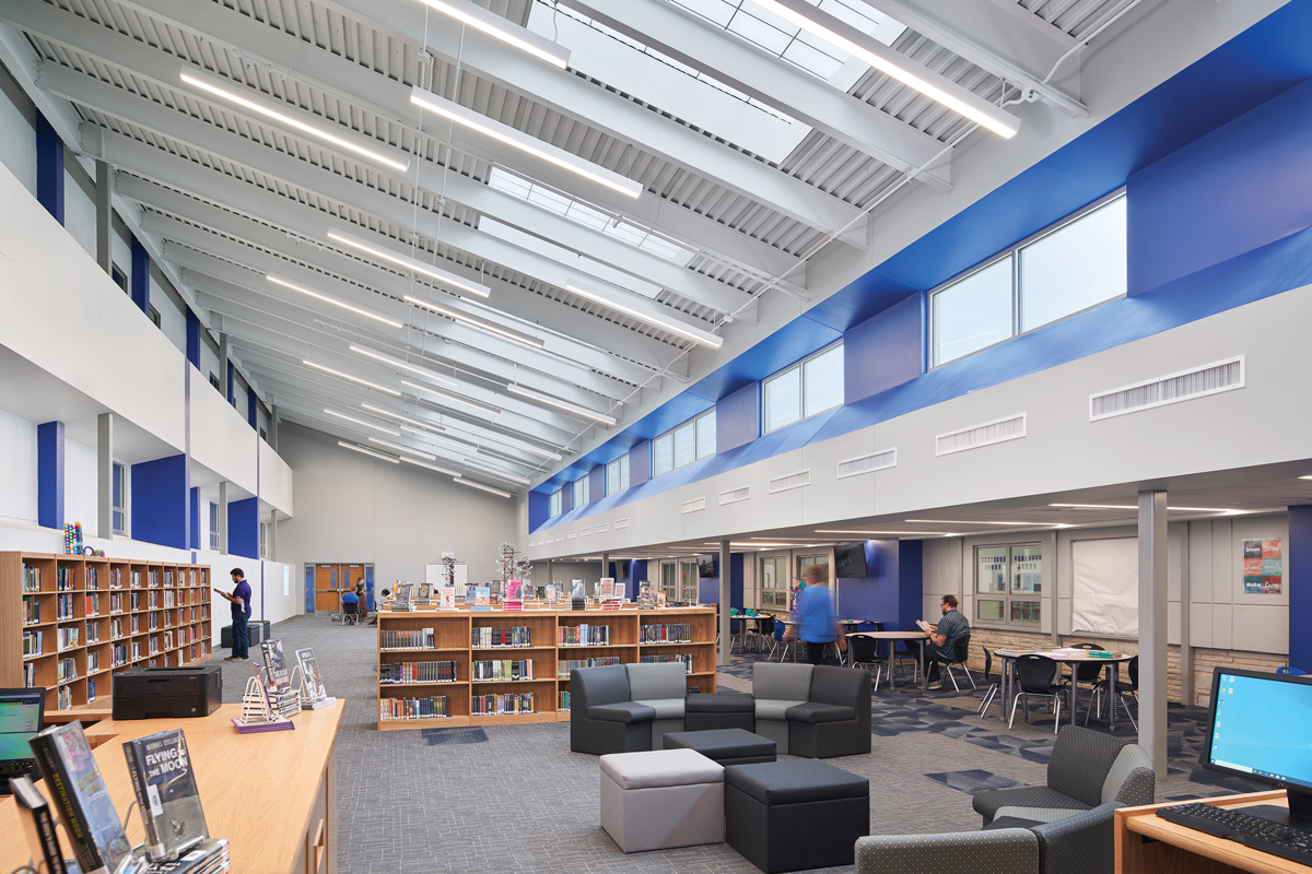 Carthage Junior High School — Library