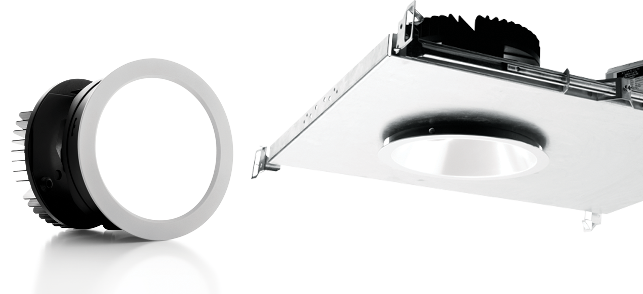 6AR: The modern design of this 6 inch LED downlight features adjustable aim with 0° - 45° tilt and 360° rotation for precision illumination