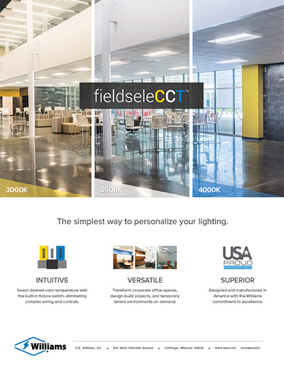 fieldseleCCT Sell Sheet Intuitive, Simple, Superior. The simplest way to personalize your lighting.